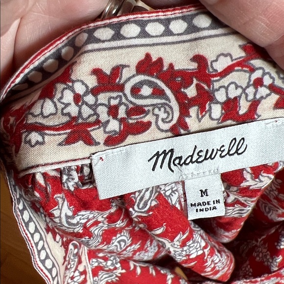 Madewell cotton shirred popover - Picture 7 of 8